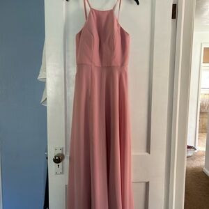 JJS house halter bridesmaid dress